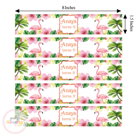 Flamingo Wrist Bands - Set of 10