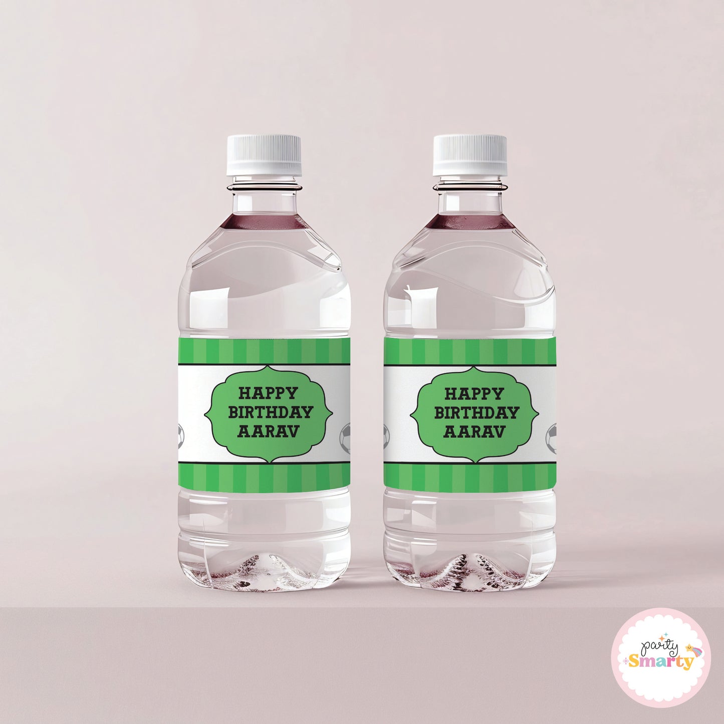 Football Bottle Labels - Set of 10