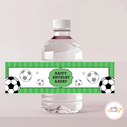 Football Bottle Labels - Set of 10
