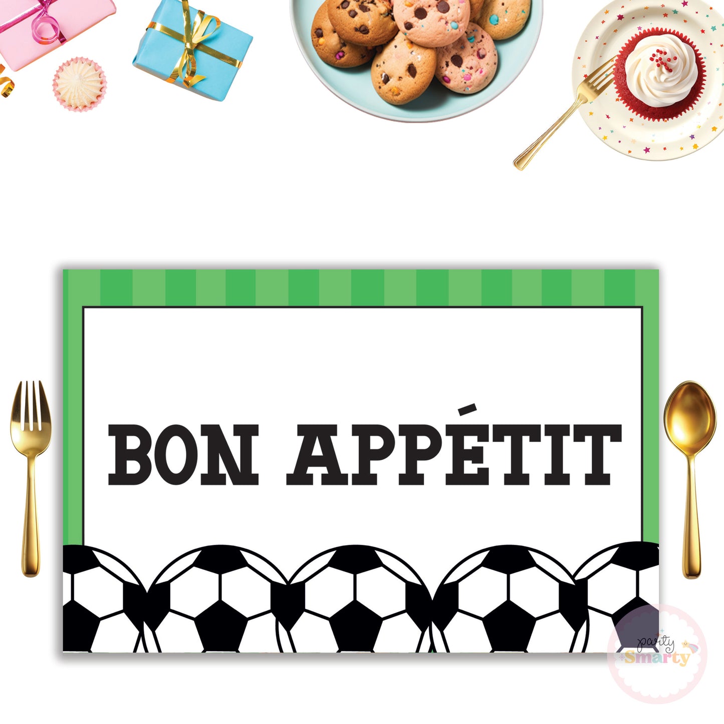 Football Table Mats - Set of 6