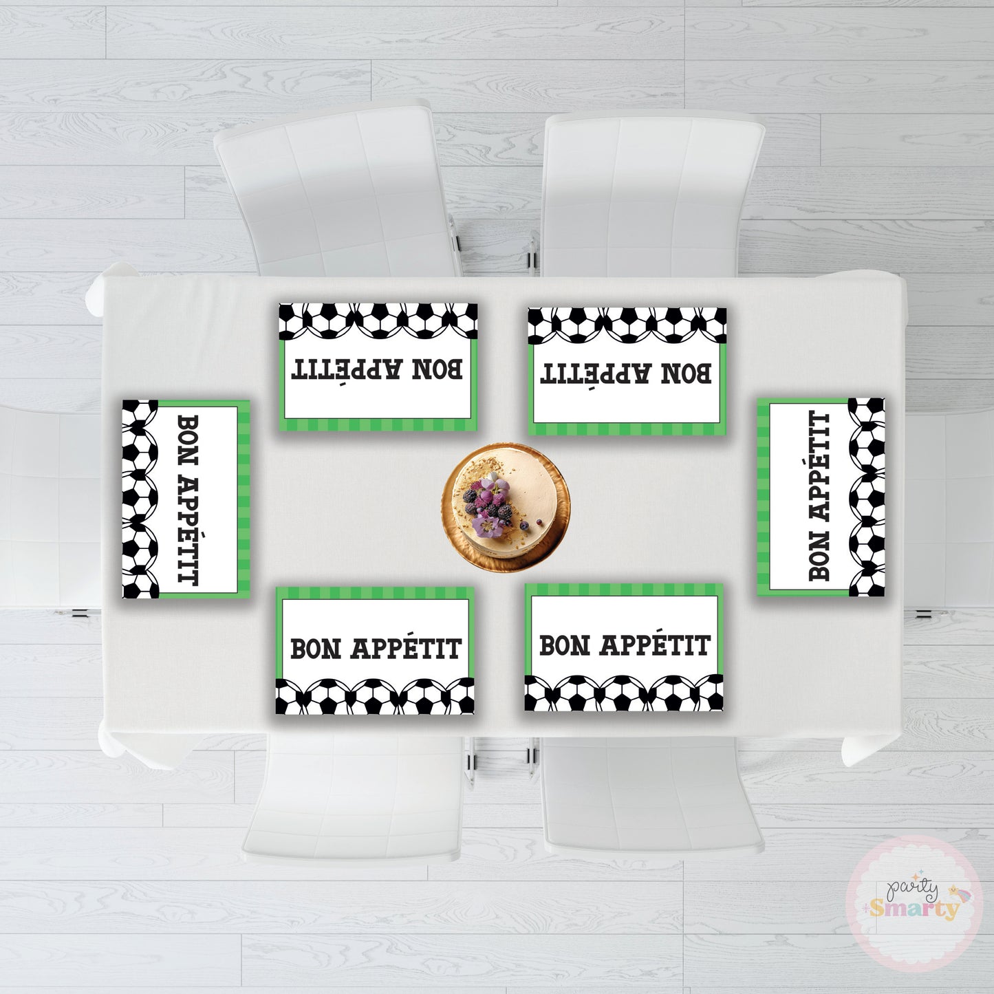 Football Table Mats - Set of 6