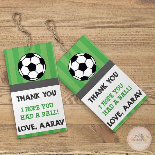 Football Thank You Tags - Set of 22