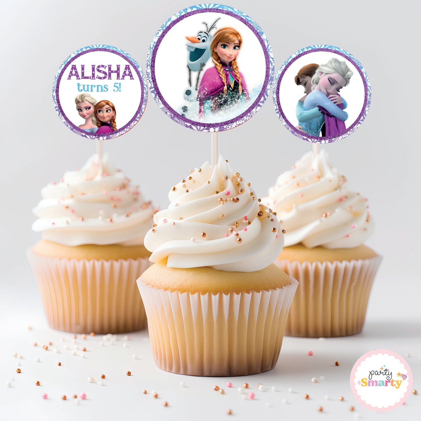 Frozen Cupcake Toppers (Set Of 12)