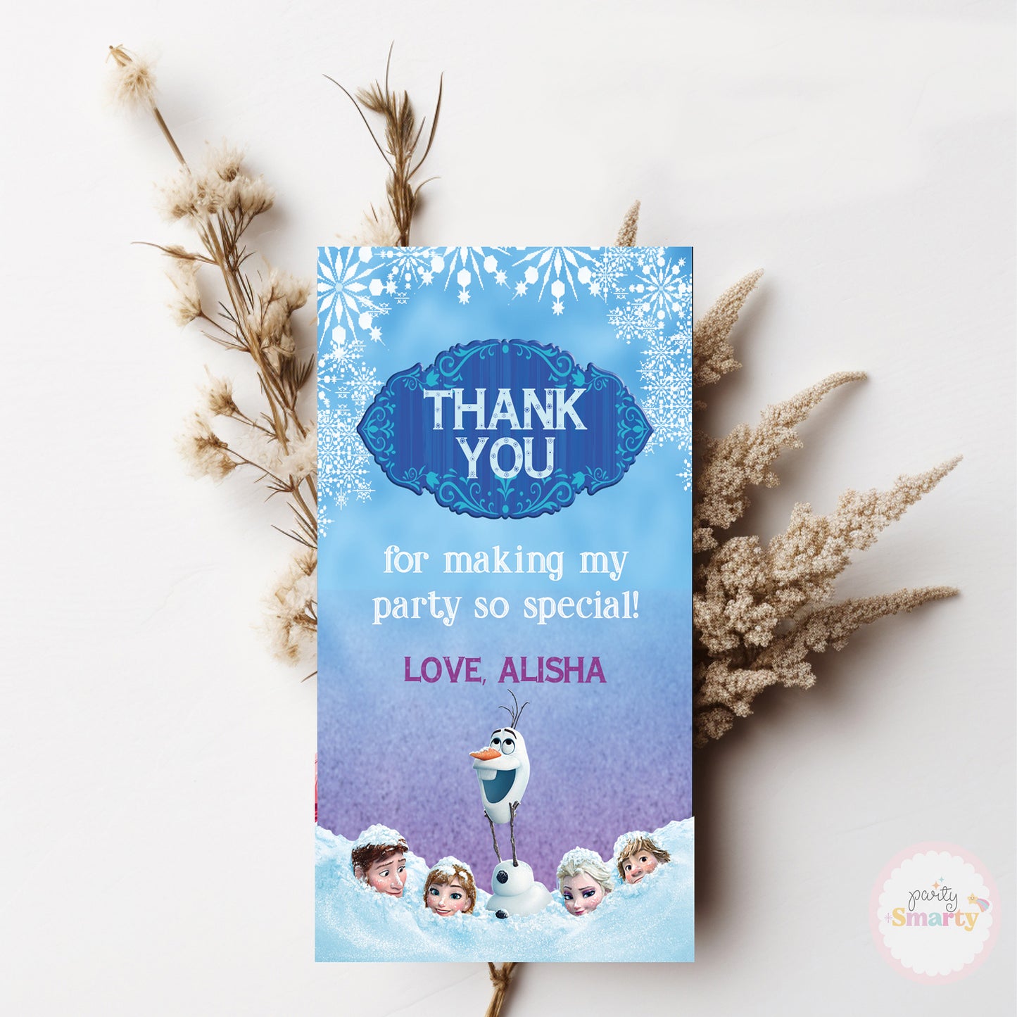 Frozen Thank You Tags - Set of 22