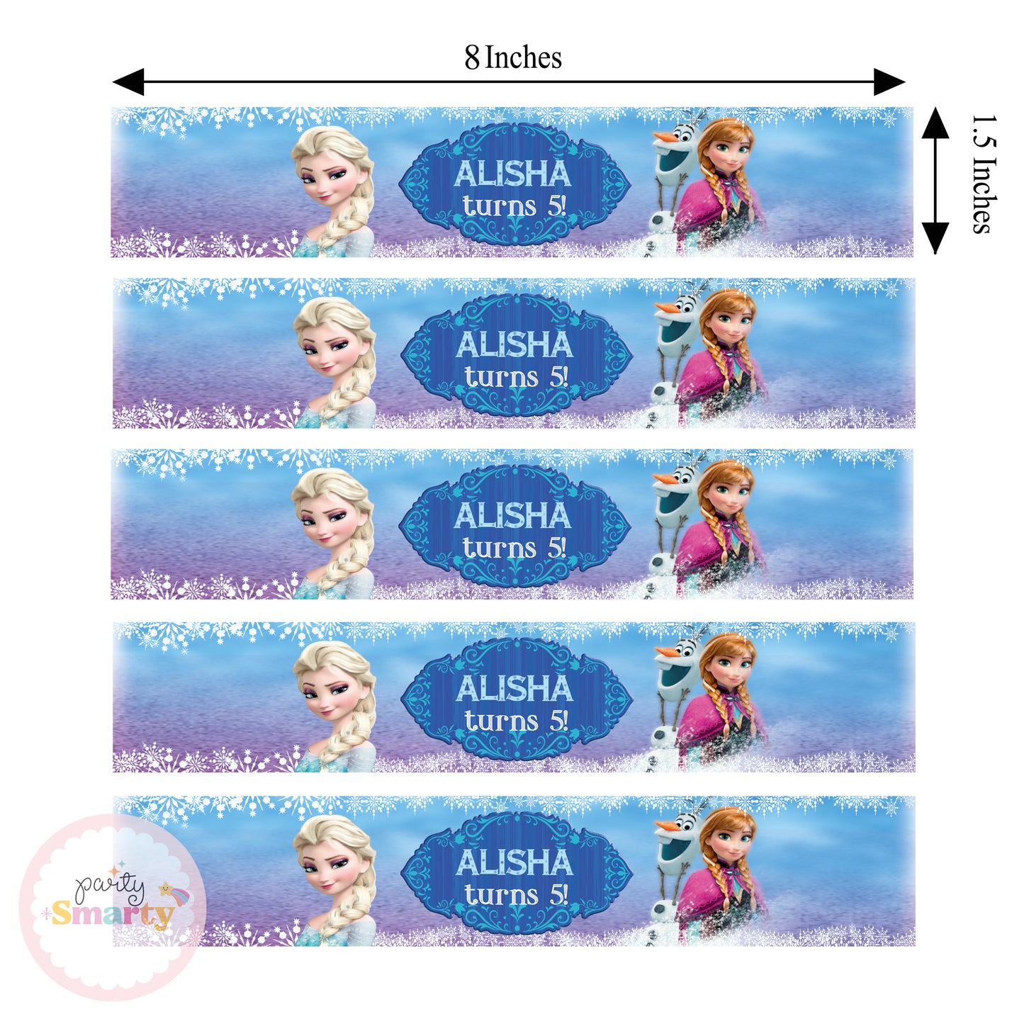 Frozen Wrist Bands - Set of 10