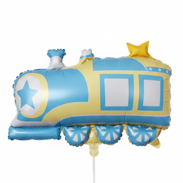 Transport Pastel Train Foil Theme Balloons (Set of 1)