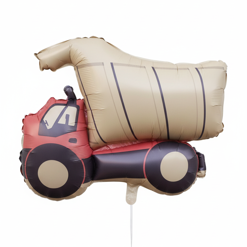 Transport Pastel Cement Mixer Foil Theme Balloons (Set of 1)