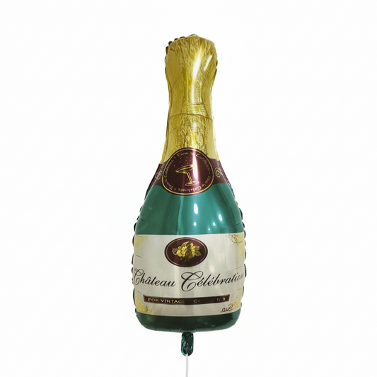 Champagne Bottle Green Foil Theme Balloons(Set of 1)