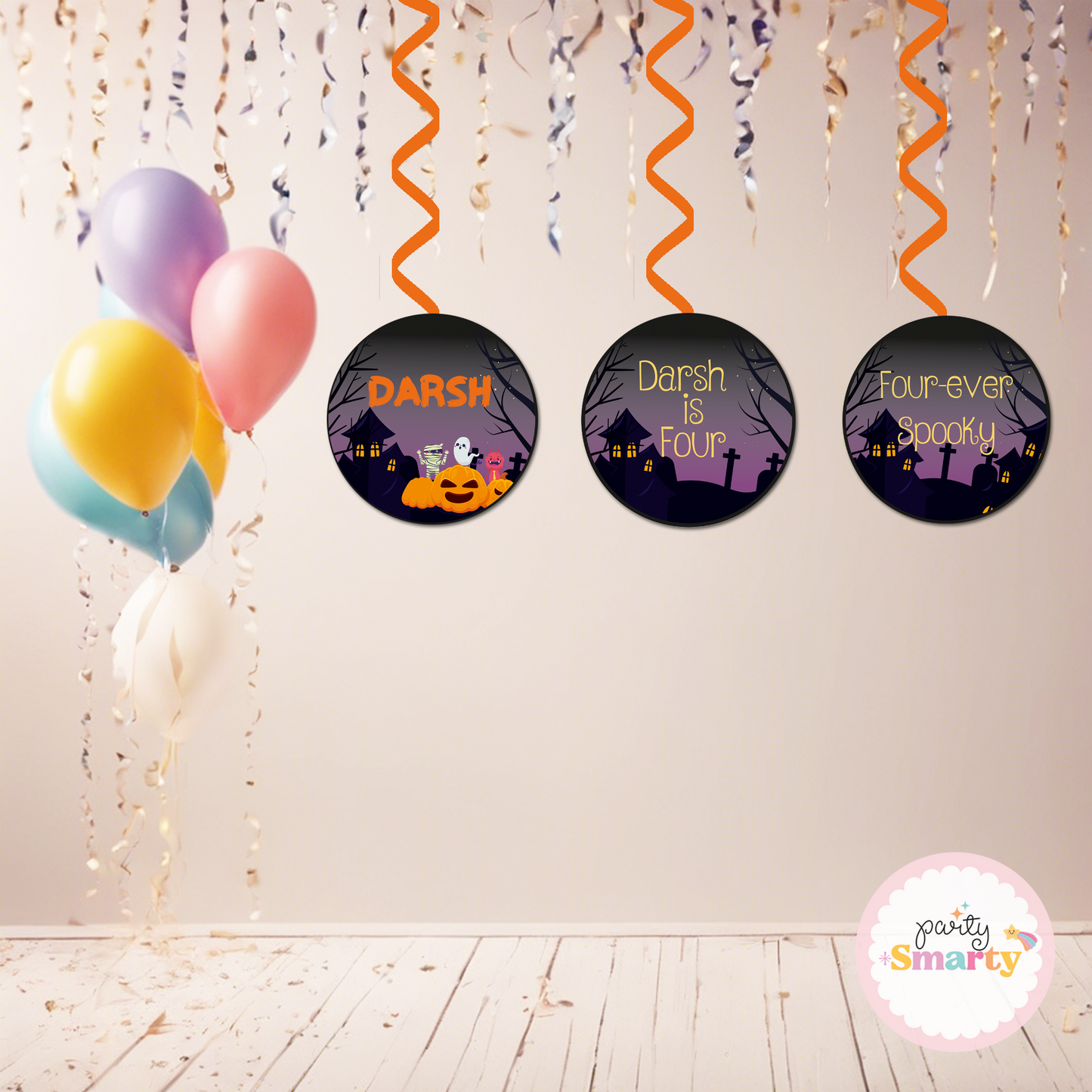 Halloween Birthday Danglers - Set of 6