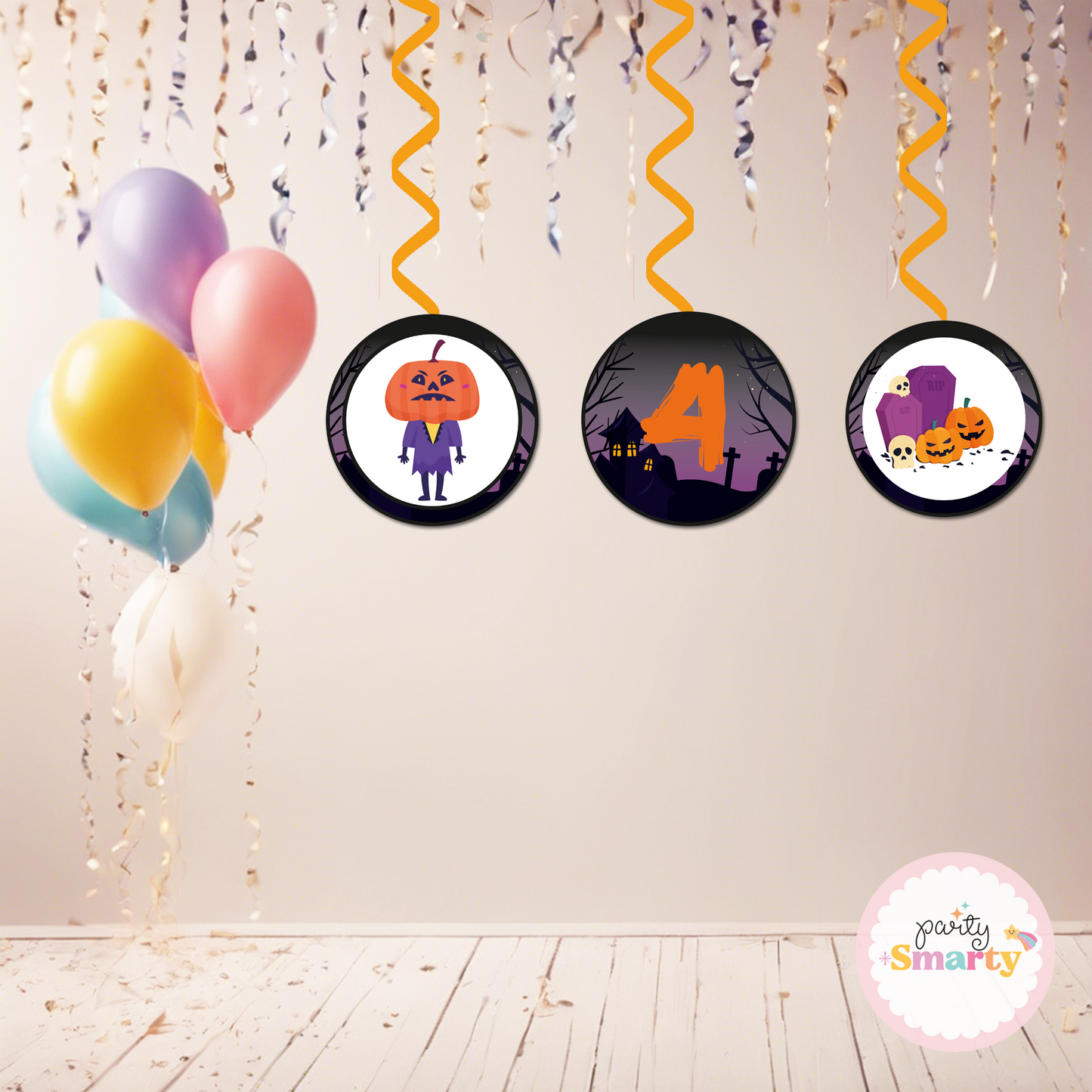 Halloween Birthday Danglers - Set of 6