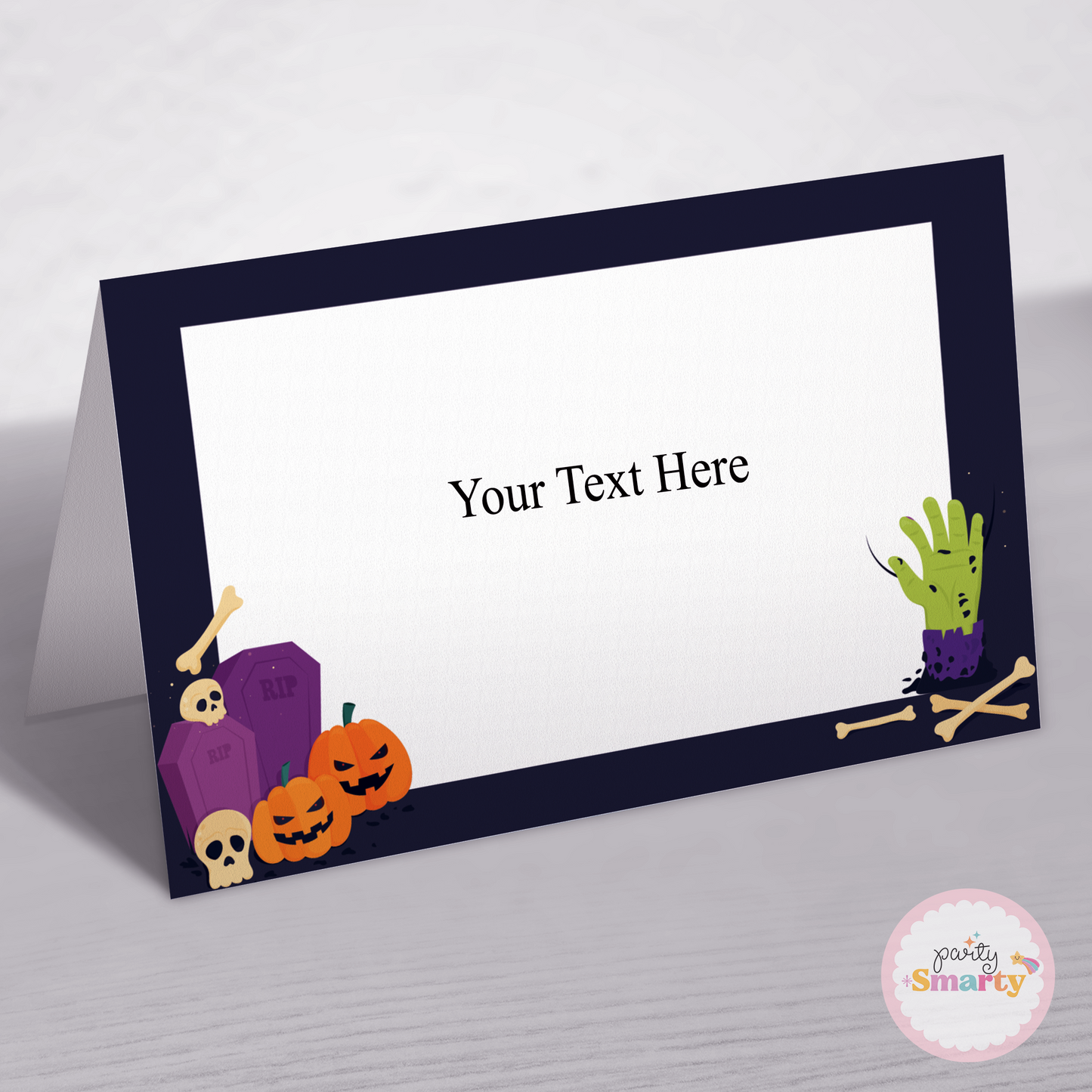 Halloween Birthday Food Tags - Set of 12