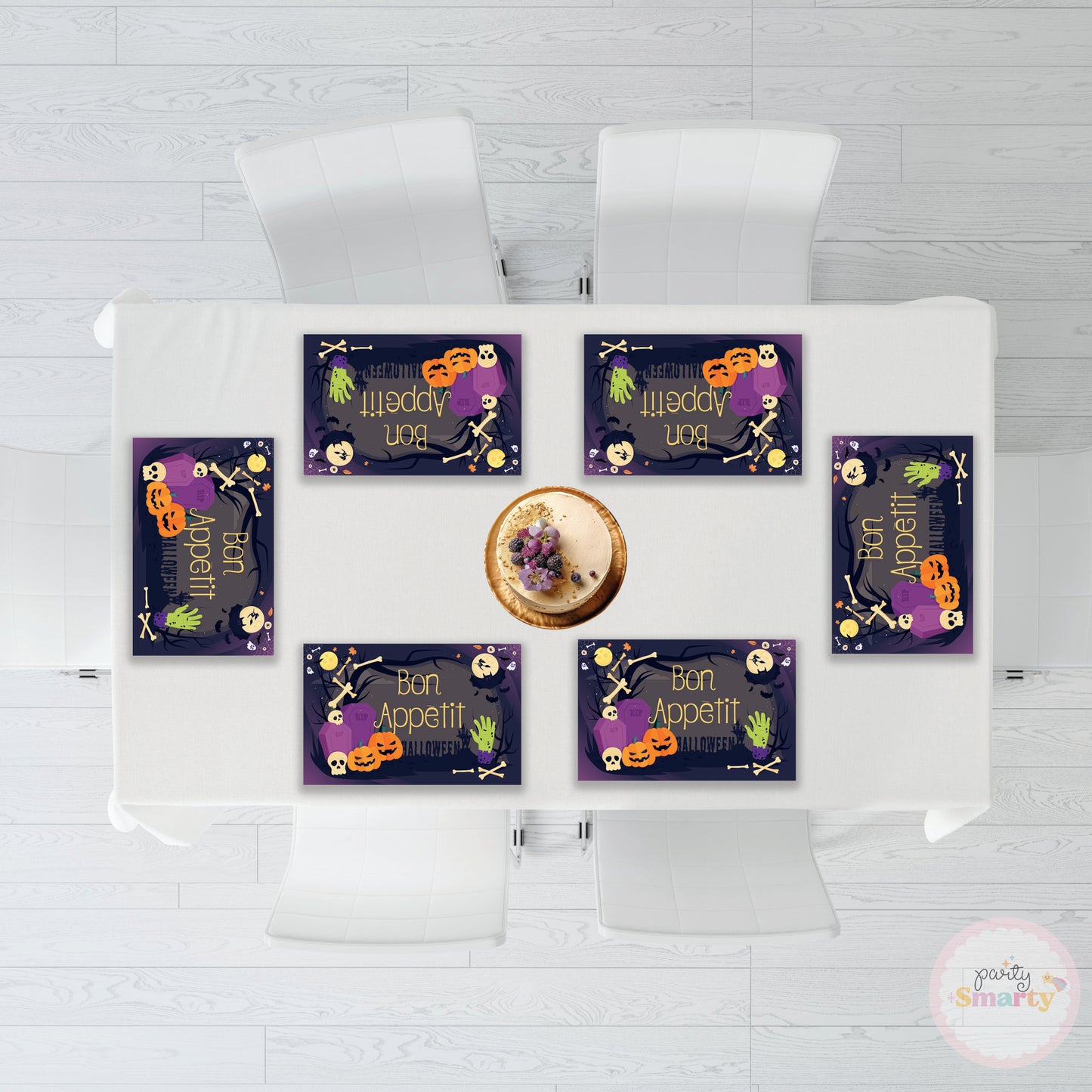Halloween Birthday Table Mats - Set of 6