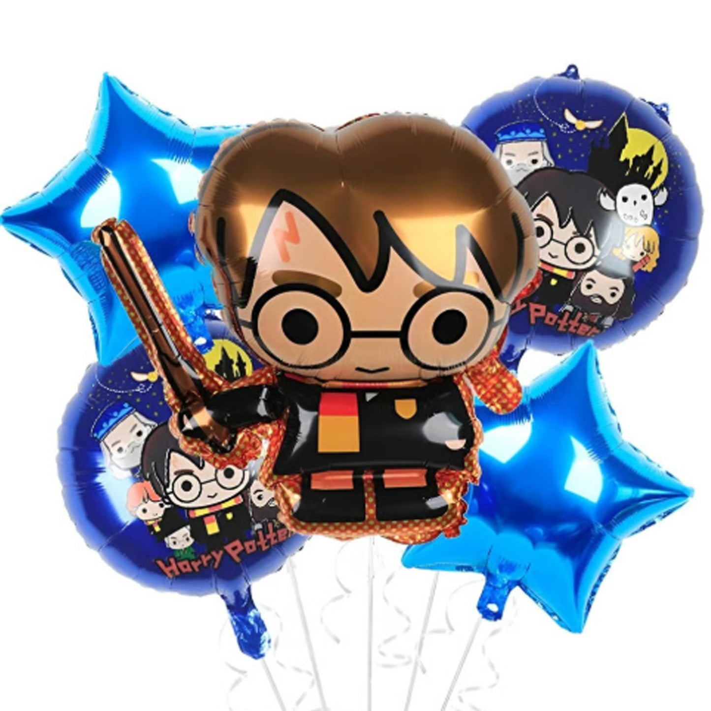 Harry Potter Foil Theme Balloons (Set of 5)