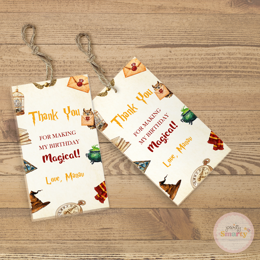 Harry Potter Thank You Tags - Set of 22