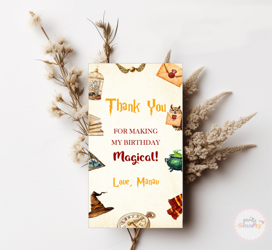 Harry Potter Thank You Tags - Set of 22