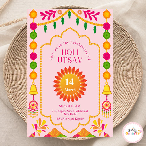 Holi Utsav Invite
