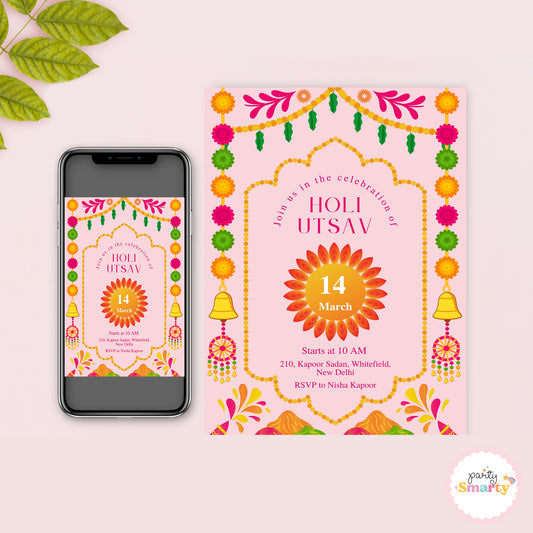 Holi Utsav Invite