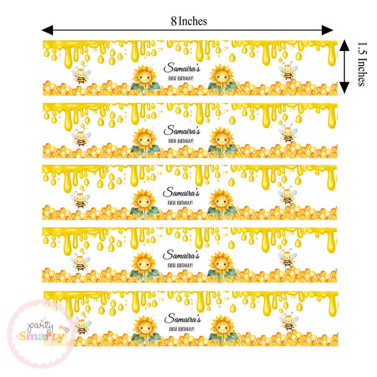 Honey Bee Wrist Bands - Set of 10