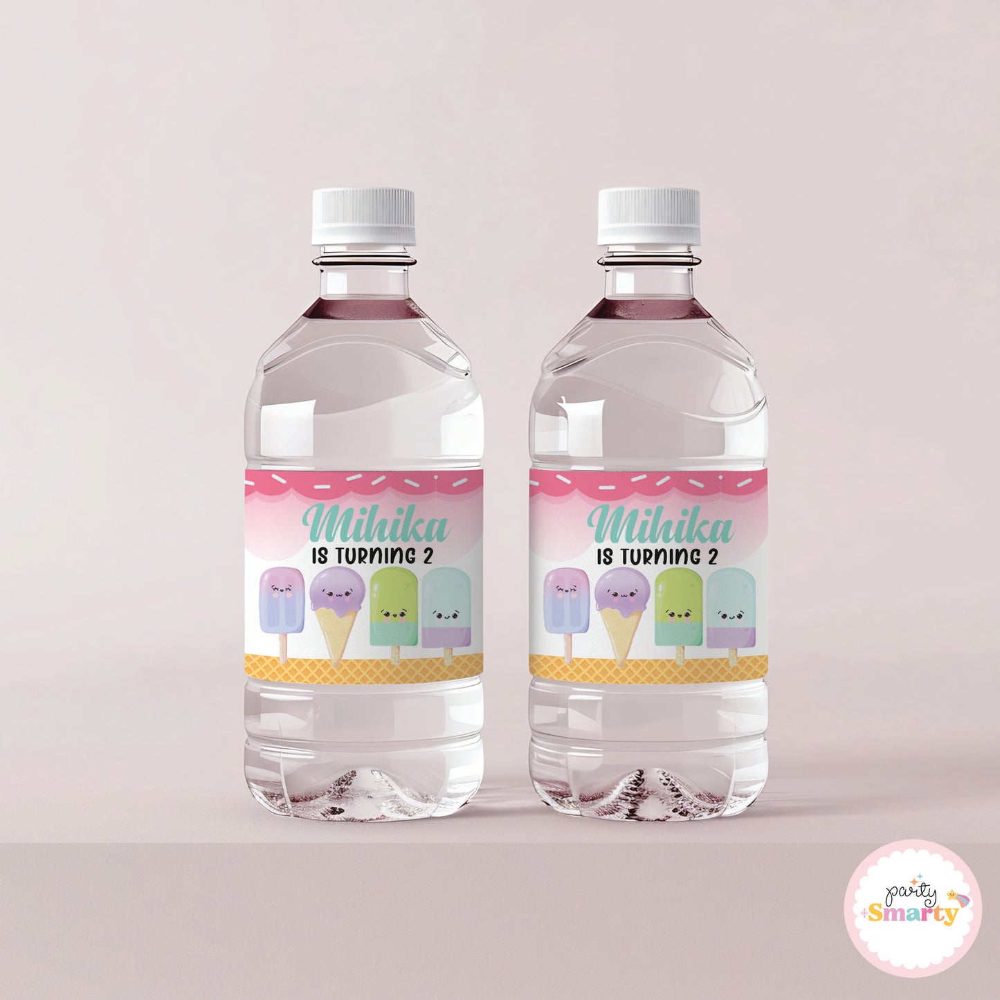 Icecream Bottle Labels - Set of 10