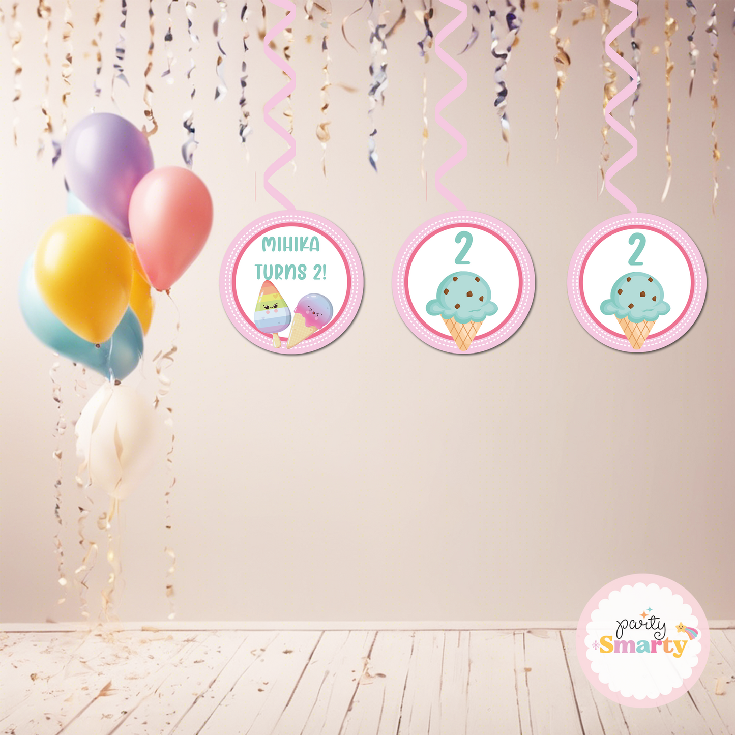 Icecream Danglers - Set of 6