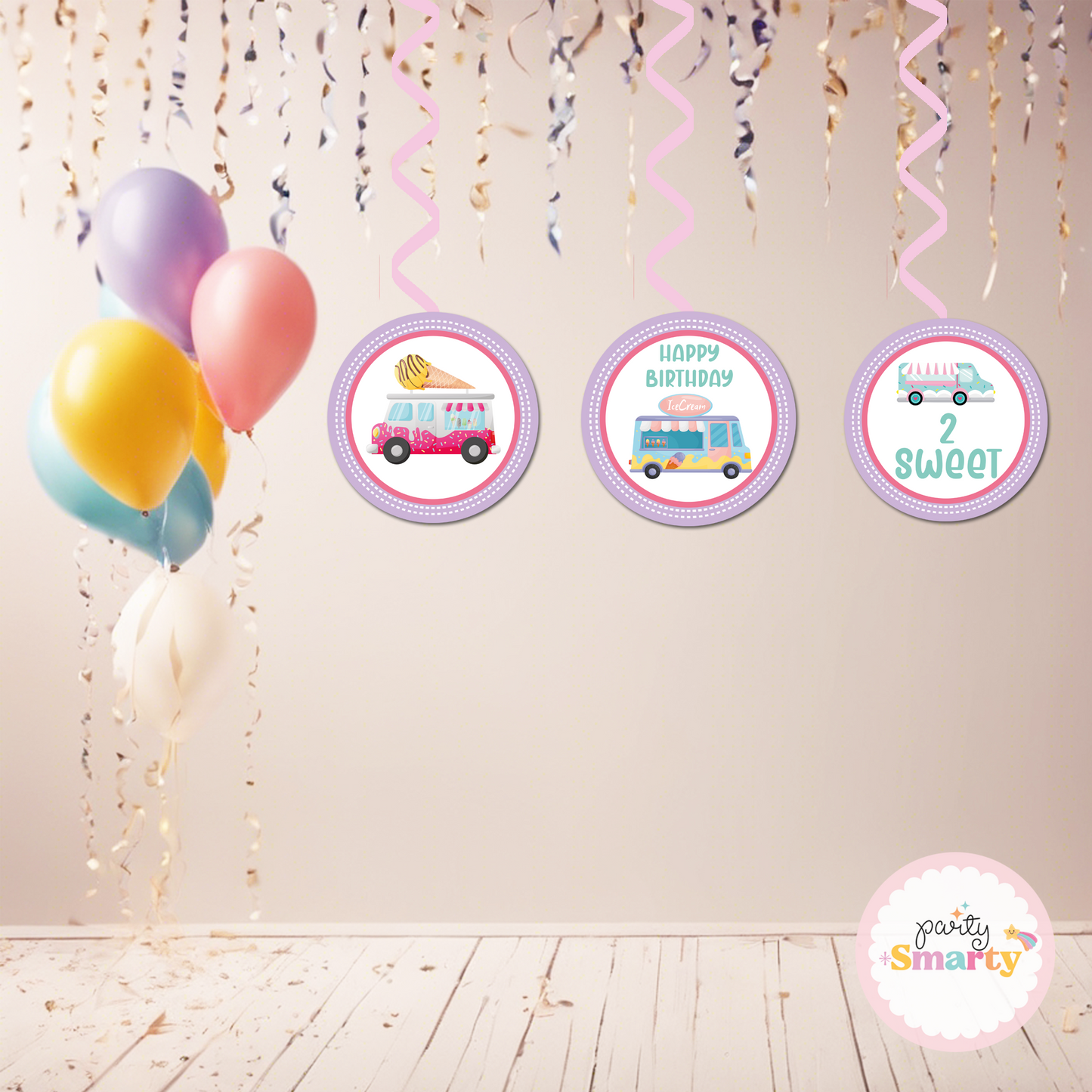 Icecream Danglers - Set of 6