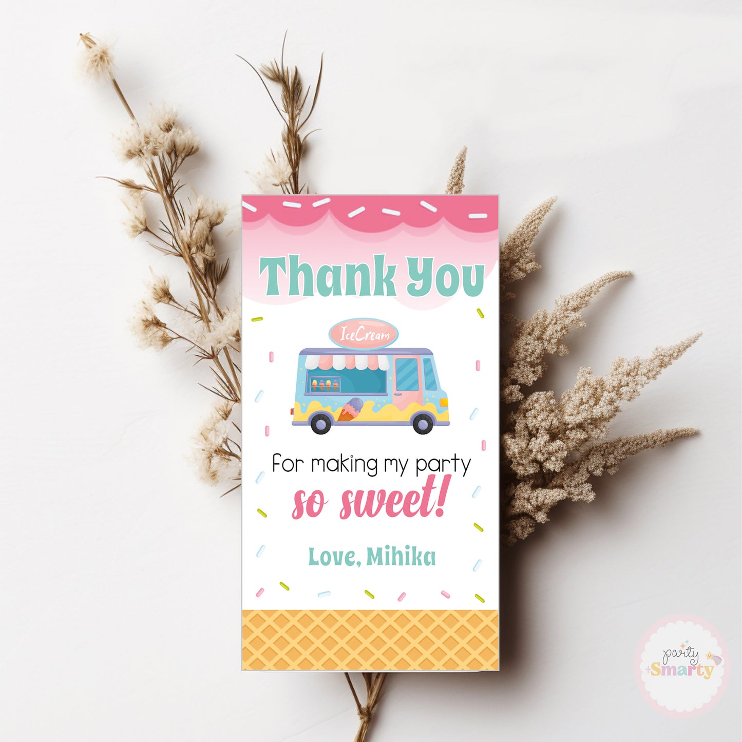 Icecream Thank You Tags - Set of 22