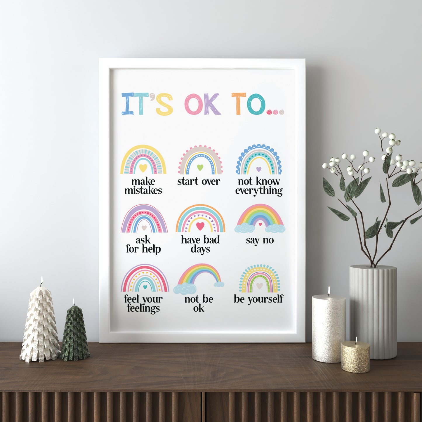 Its OK Affirmation Frame