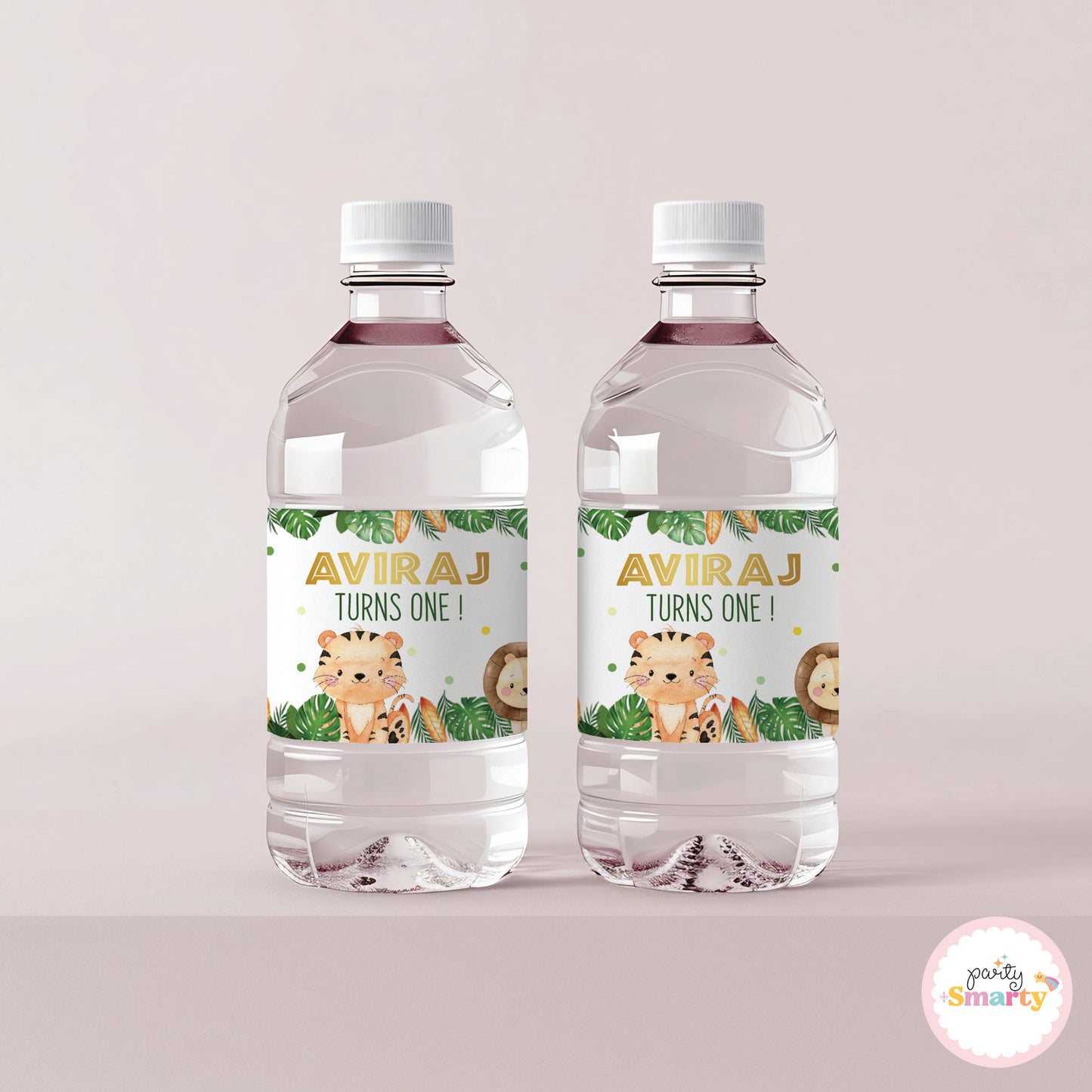 Jungle Bottle Labels - Set of 10