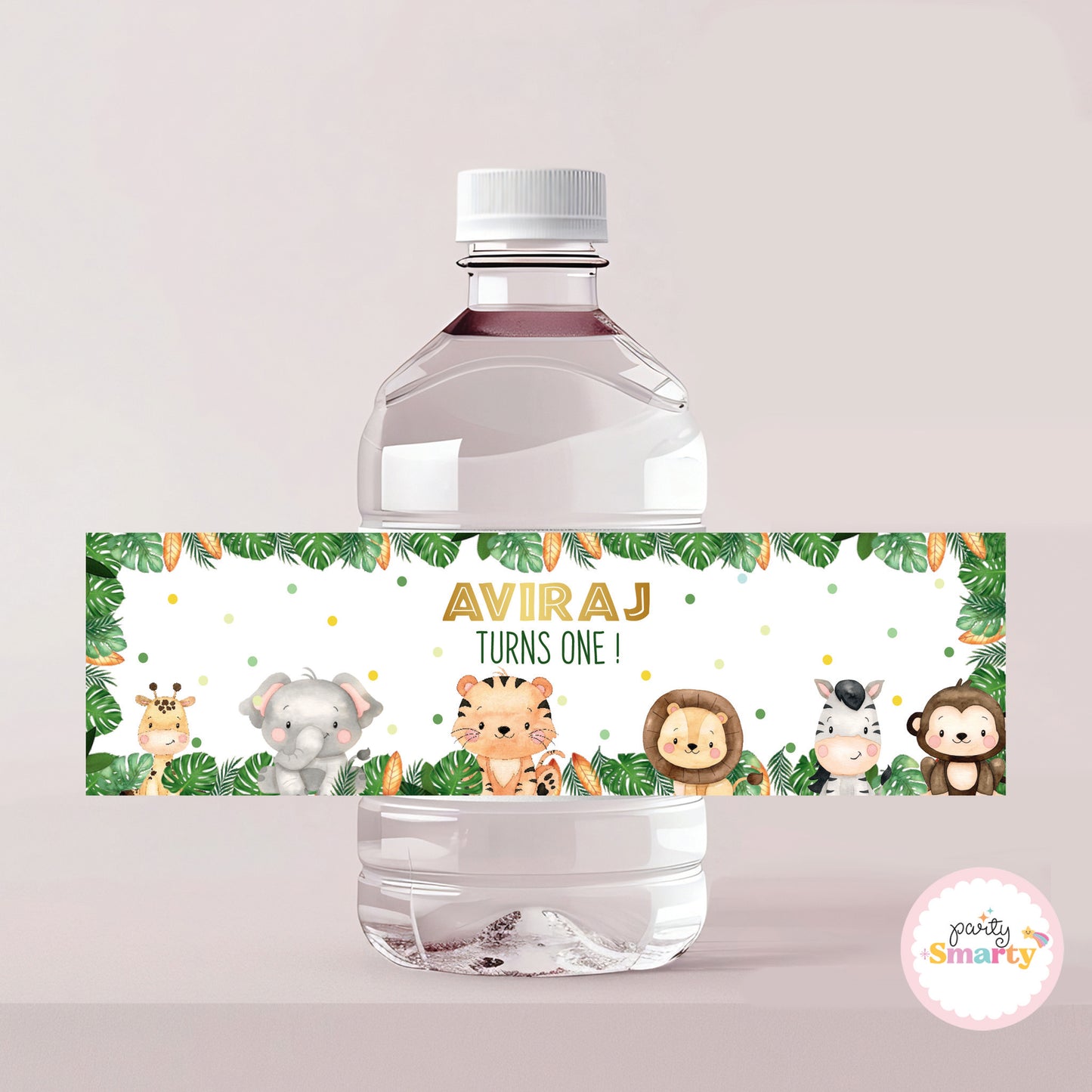 Jungle Bottle Labels - Set of 10