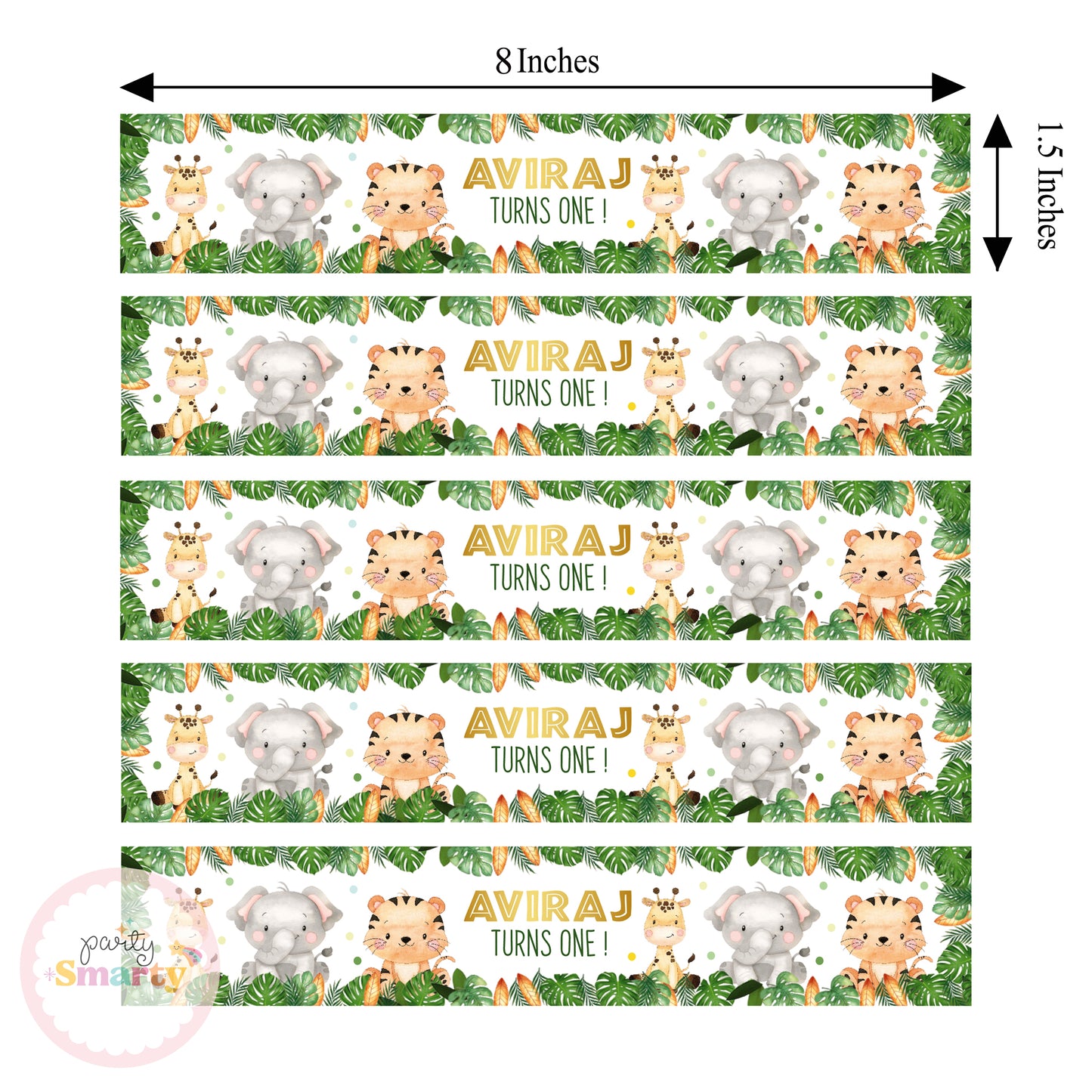 Jungle Wrist Bands - Set of 10