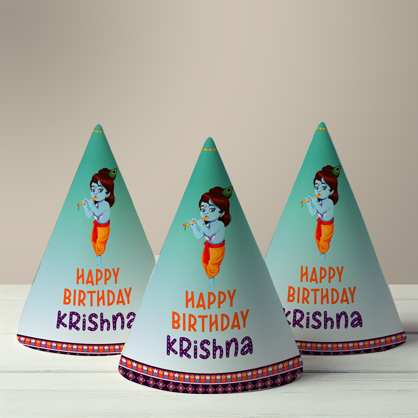 Krishna Party Hat (Set of 10)