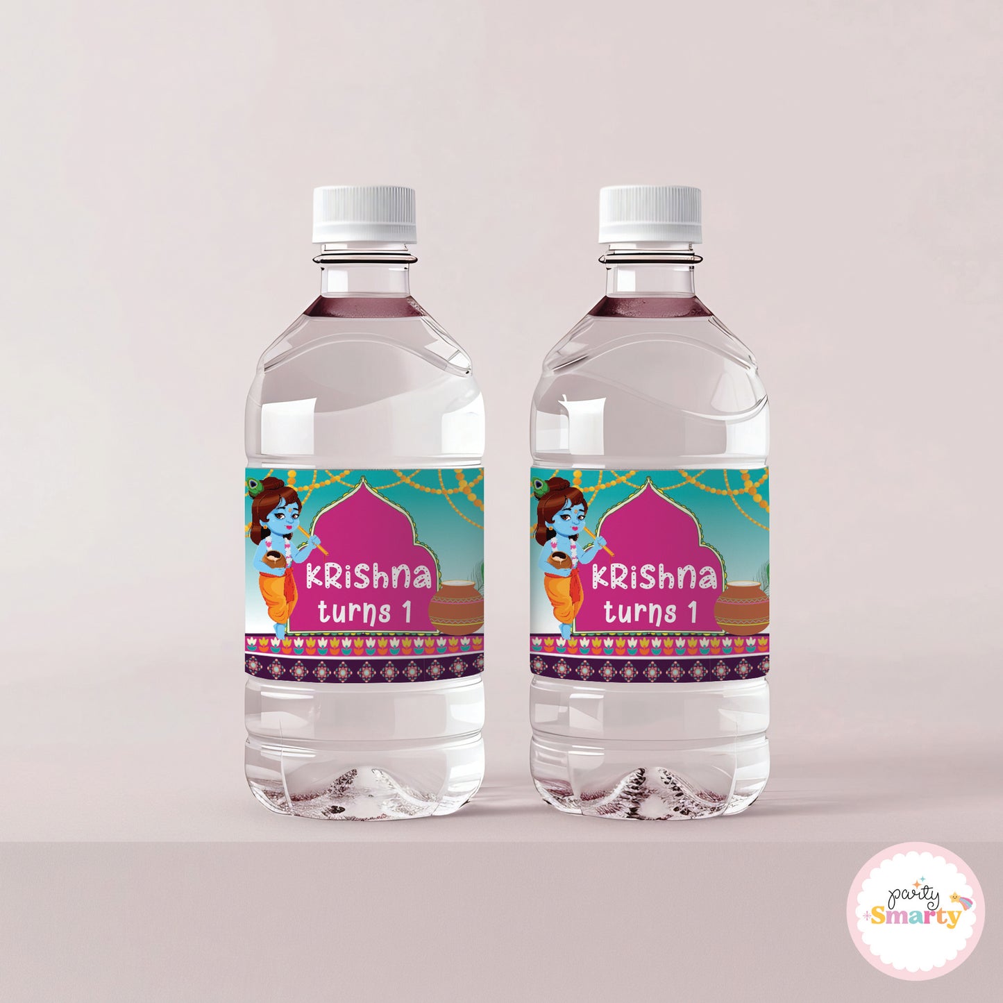 Krishna Bottle Labels - Set of 10