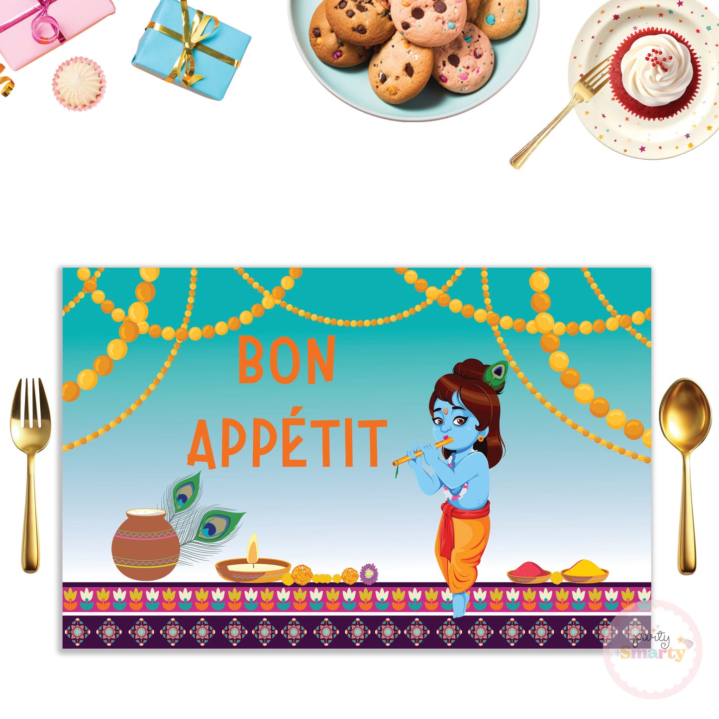 Krishna Table Mats - Set of 6