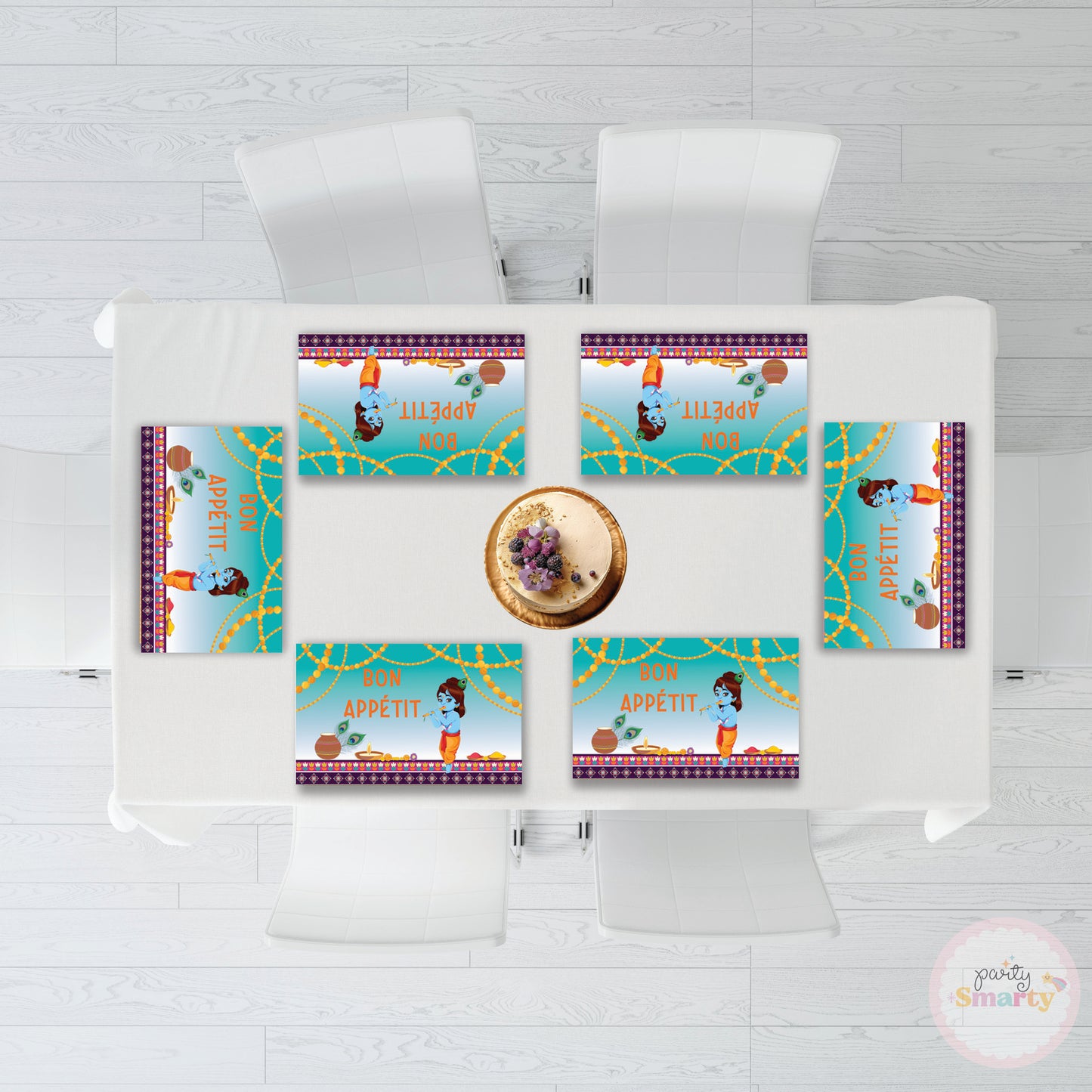 Krishna Table Mats - Set of 6