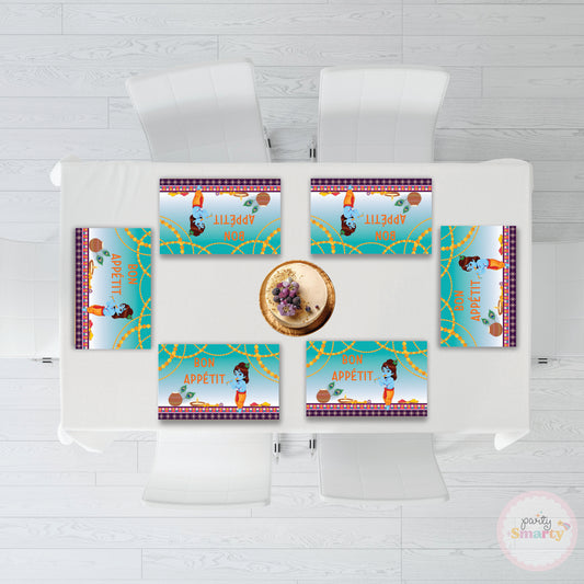 Krishna Table Mats - Set of 6