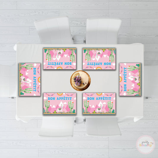 LLama Table Mats - Set of 6