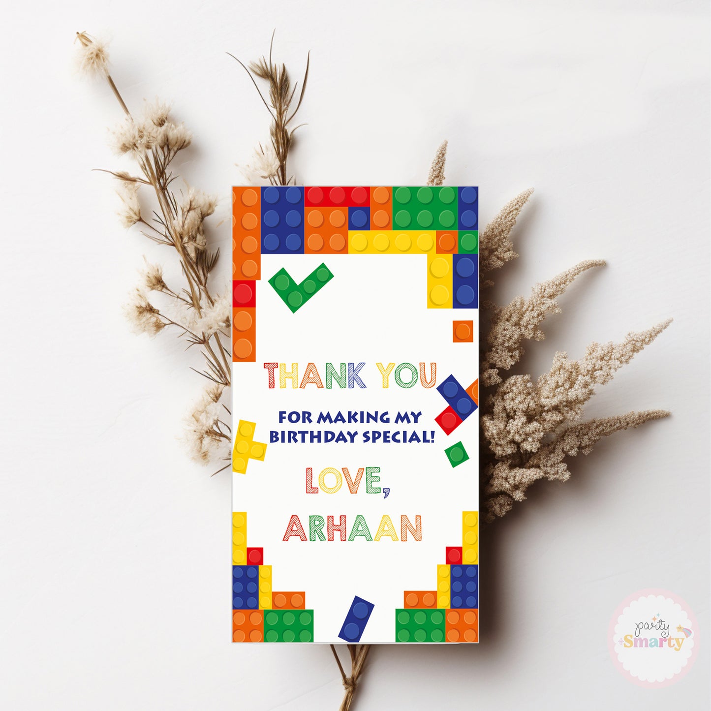 Lego Thank You Tags - Set of 22