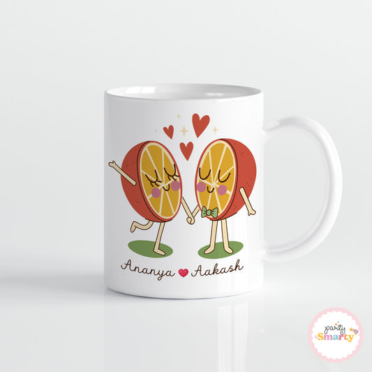 Tangerine Couple Mug (Pack of 2)
