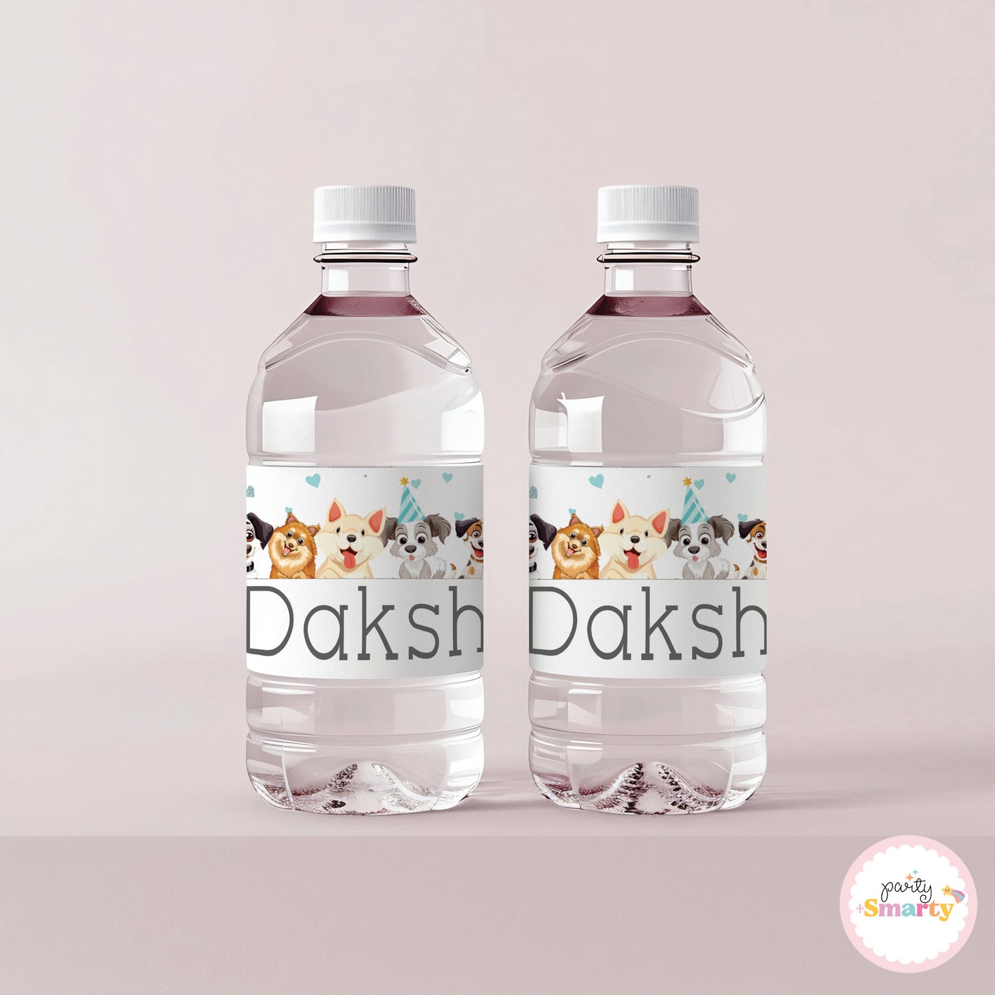 Let's Paw-ty! Bottle Labels - Set of 10