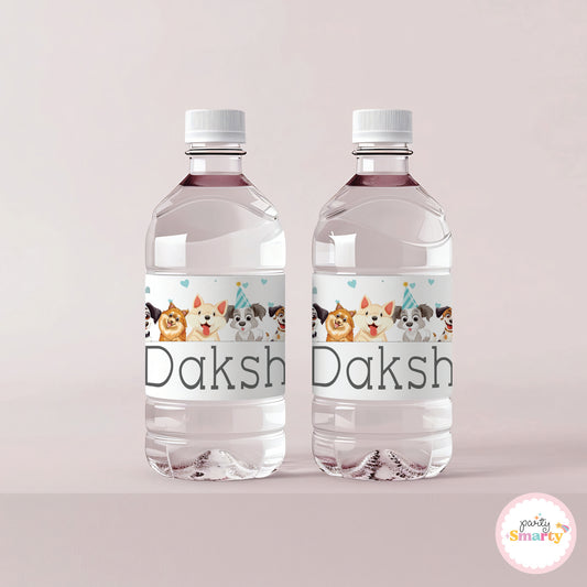 Let's Paw-ty! Bottle Labels - Set of 10