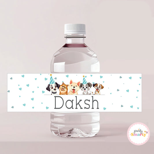 Let's Paw-ty! Bottle Labels - Set of 10