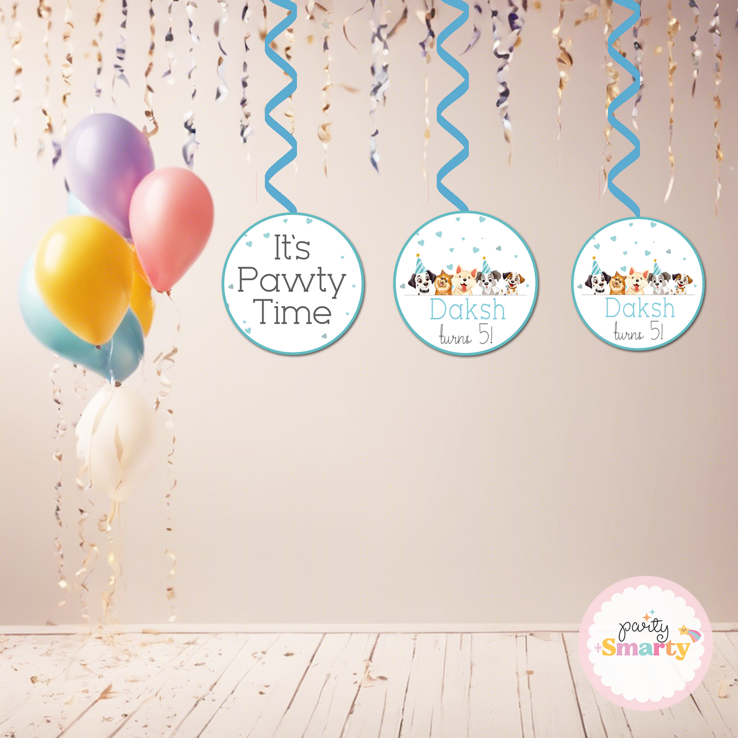 Let's Paw-ty! Danglers - Set of 6