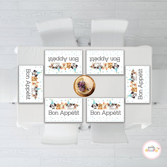 Let's Paw-ty! Table Mats - Set of 6