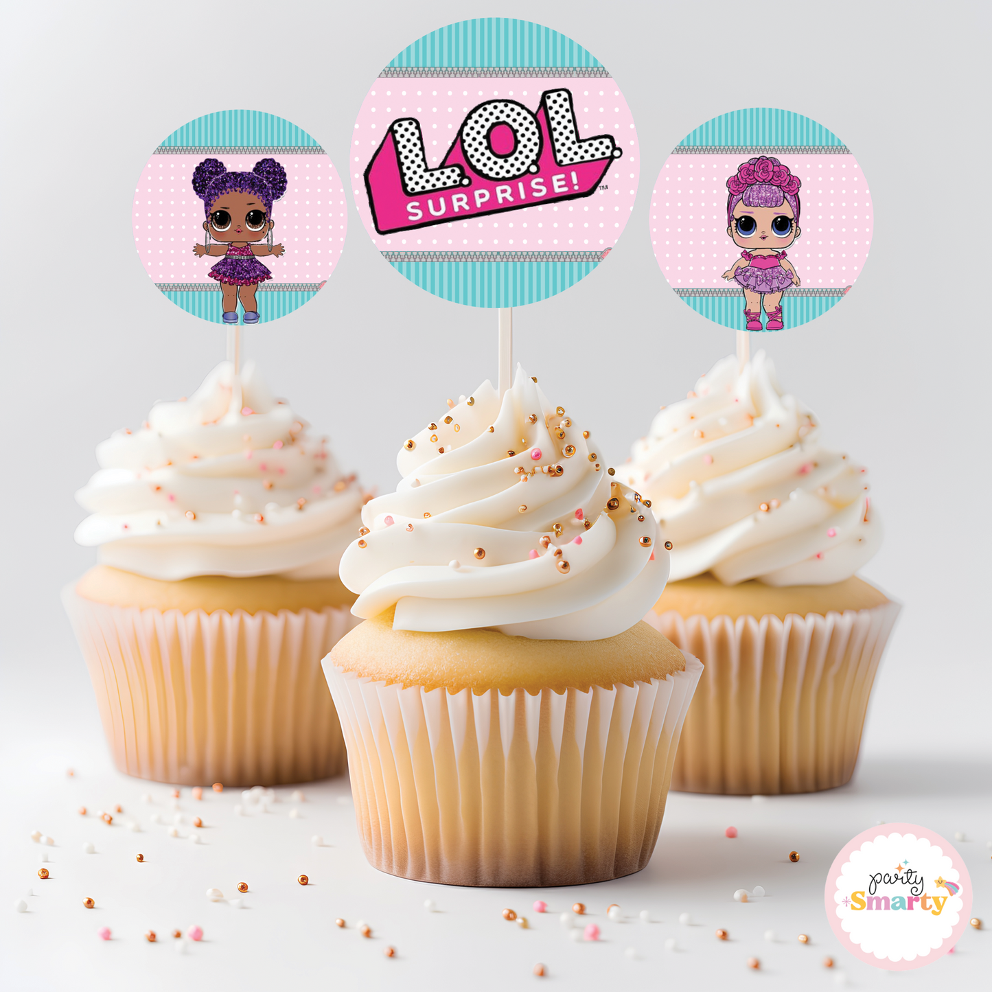 Lol Dolls Cupcake Toppers (Set Of 12)