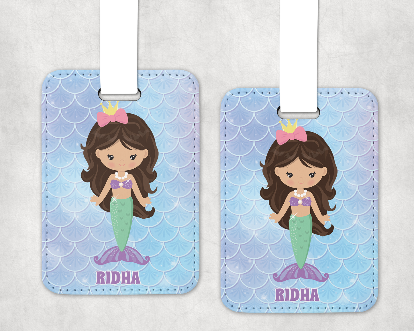 Mermaid Premium Luggage Tag (Pack of 1)