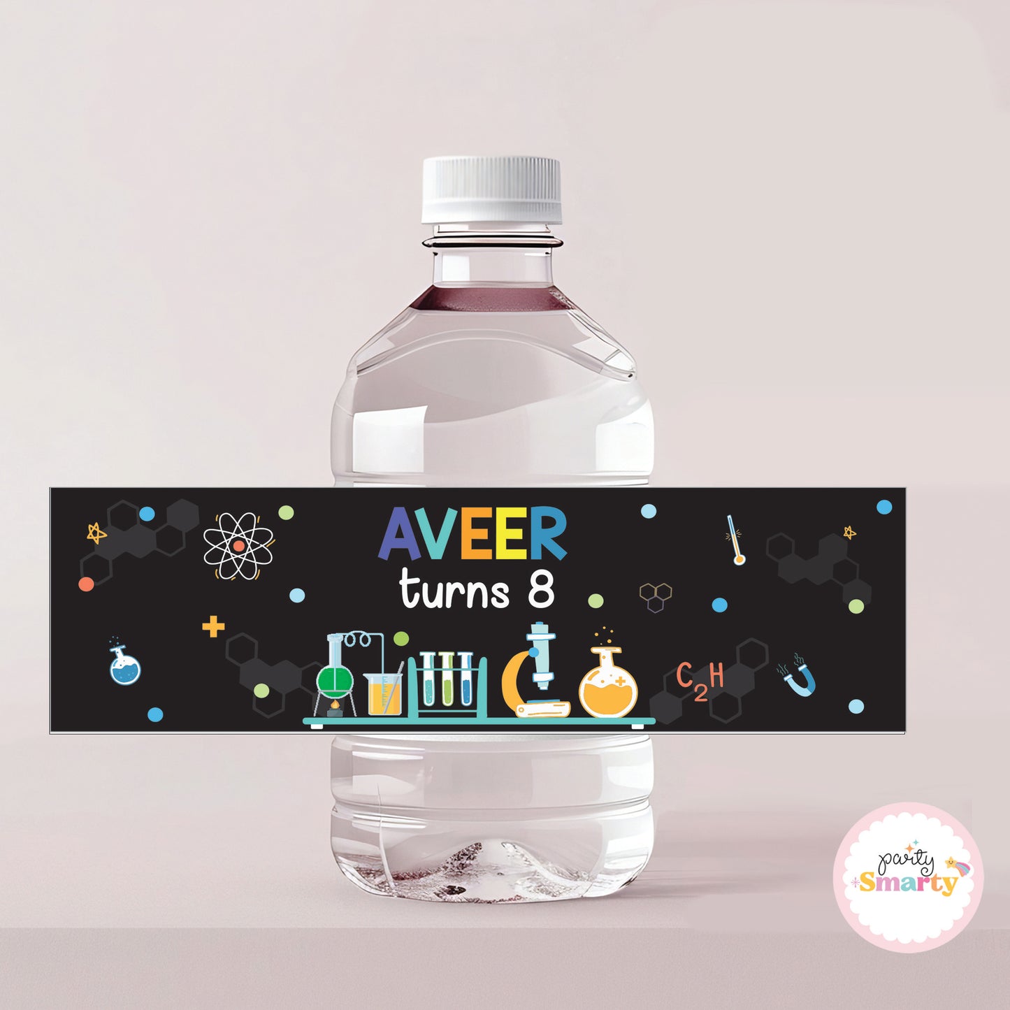 Mad Scientist Boy Bottle Labels - Set of 10