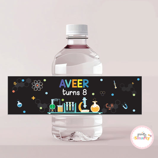 Mad Scientist Boy Bottle Labels - Set of 10