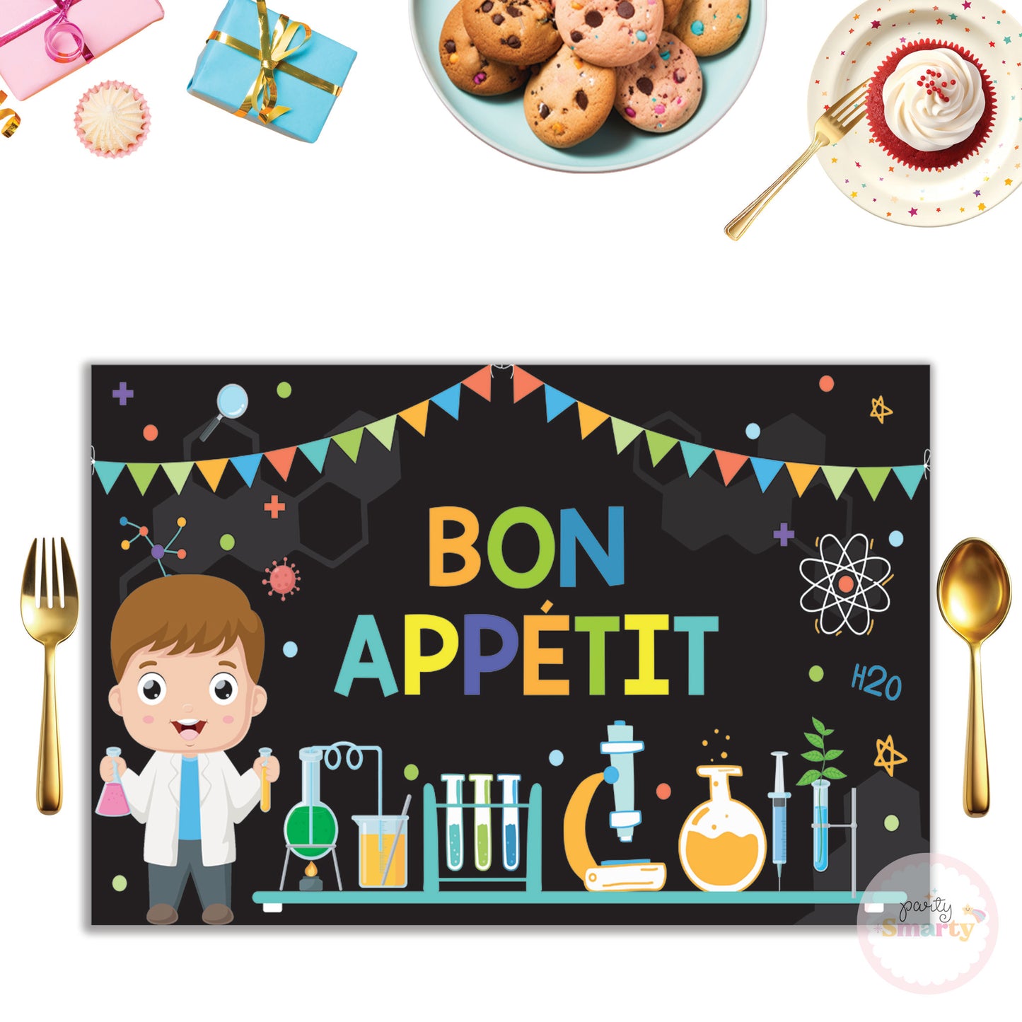 Mad Scientist Boy Table Mats - Set of 6