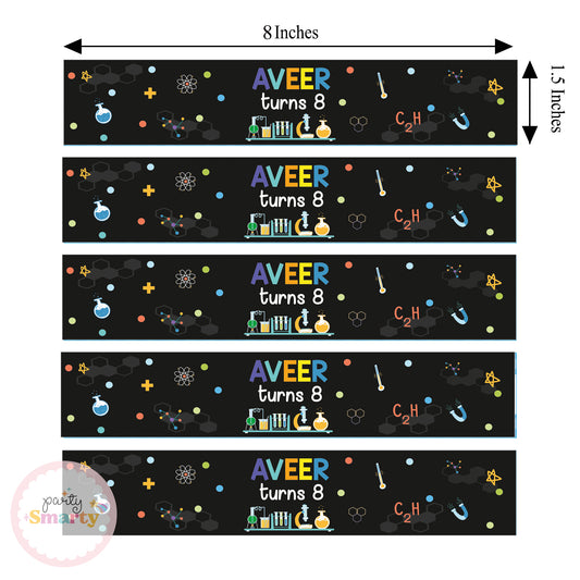 Mad Scientist Boy Wrist Bands - Set of 10