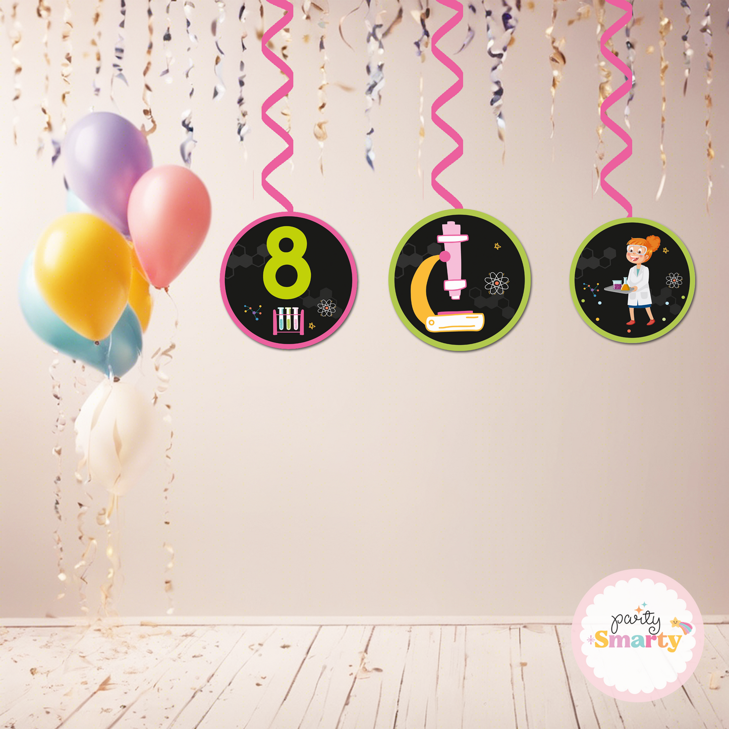 Mad Scientist Girl Danglers - Set of 6